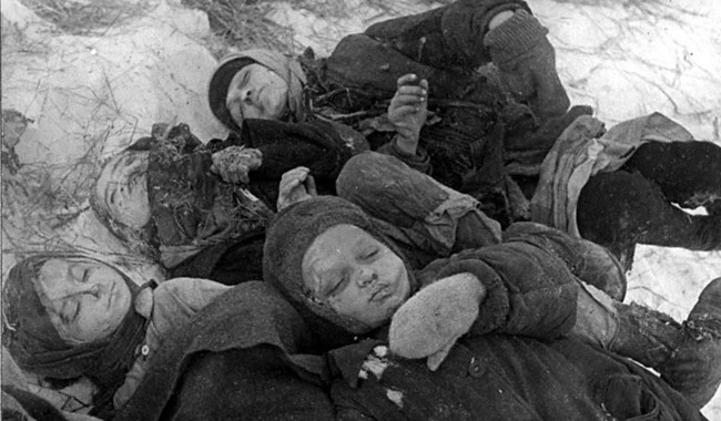 Умершие дети. Сталинград, 1942 г.