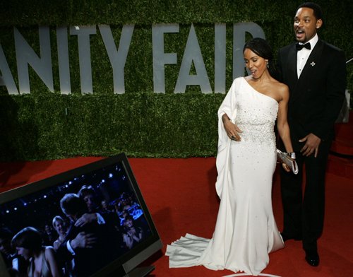 Оскар 2008 Уилл Смит и Джада Пинкет-Смит на Vanity Fair Oscar Party